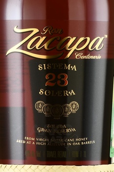 Zacapa Centenario Solera Gran Reserva 23 - ром Закапа Сэнтэнарио Солера Гран Резерва 23 1 л в п/у