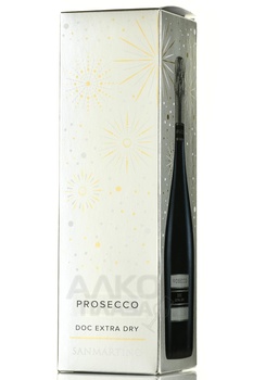 San Martino Prosecco DOC - вино игристое Просекко Санмартино ДОК 0.75 л белое брют в п/у