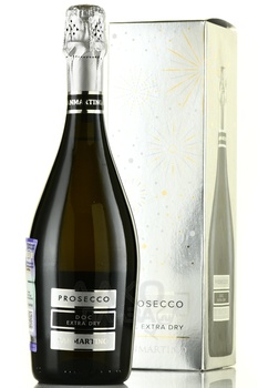 San Martino Prosecco DOC - вино игристое Просекко Санмартино ДОК 0.75 л белое брют в п/у