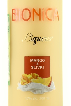 Bionica Mango & Slivki - ликер Бионика Манго Сливки 0.5 л