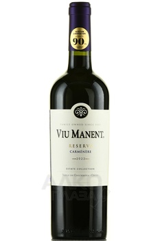 Viu Manent Carmenere Estate Collection Reserva - вино Вью Манент Эстейт Коллекшн Резерва Карменер 2022 год 0.75 л красное сухое