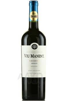 Viu Manent Estate Collection Reserva Merlot - вино Вью Манент Эстейт Коллекшн Резерва Мерло 2022 год 0.75 л красное сухое