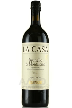 Caparzo Brunello di Montalcino La Casa DOCG - вино Капарцо Брунелло ди Монтальчино Ла Каза ДОКГ 2019 год 3 л красное сухое в д/у