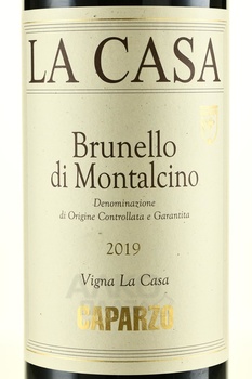 Caparzo Brunello di Montalcino La Casa DOCG - вино Капарцо Брунелло ди Монтальчино Ла Каза ДОКГ 2019 год 3 л красное сухое в д/у