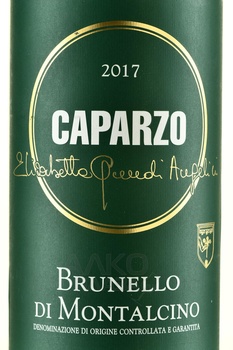 Caparzo Brunello di Montalcino DOCG - вино Капарцо Брунелло ди Монтальчино ДОКГ 2017 год 3 л красное сухое в д/у