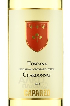 Caparzo Chardonnay Toscana IGT - вино Капарцо Шардоне Тоскана ИГТ 2023 год 0.75 л белое сухое