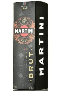 Martini Brut 0.75l Gift Box - игристое вино Мартини Брют 0.75 л в п/у