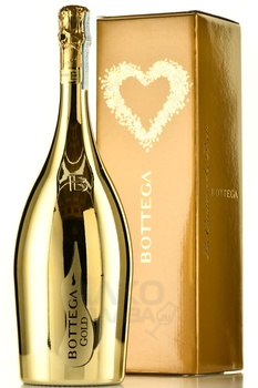 Bottega Gold Prosecco Brut - вино игристое Боттега Голд Просекко Брют 2022 год 1.5 л белое брют в п/у