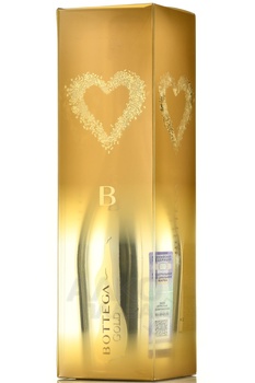 Bottega Gold Prosecco Brut - вино игристое Боттега Голд Просекко Брют серия Вино Поэтов 0.75 л в п/у прозрачная