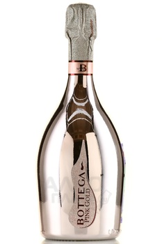 Bottega Pink Gold Prosecco Rose Brut - вино игристое Боттега Пинк Голд Просекко Розе Брют 2021 год 0.75 л розовое брют в п/у