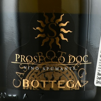 Prosecco DOC Brut Casa Bottega S - вино игристое Просекко Брют Каса Боттега С 2021 год 0.75 л белое брют