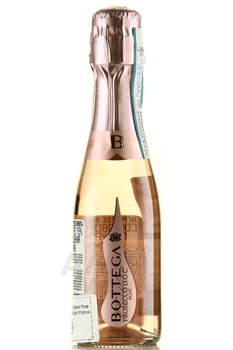 Bottega Prosecco Rose Brut - вино игристое Боттега Просекко Розе Брют 2022 год 0.2 л розовое брют