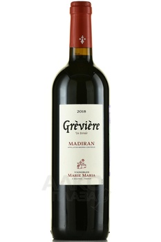 Vignobles Marie Maria Greviere Madiran - вино Виньобль Мари Мария Грэвьер Мадиран 2018 год 0.75 л красное сухое