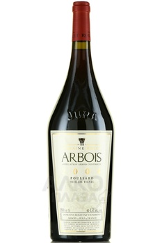 Arbois AOC Poulsard Vieilles Vignes - вино Арбуа АОС Пульсар Вьей Винь 2004 год 1.5 л красное сухое