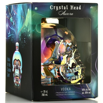 Crystal Head Aurora Gift Box - водка Кристал Хэд Аврора 0.7 л в п/у