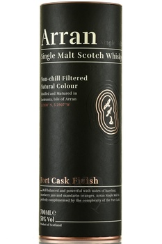 Arran Port Cask Finish in tube - виски Арран Порт Каск Финиш 0.7 л в тубе