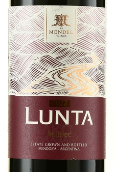 Malbec Lunta - вино Лунта Мальбек 2022 год 0.75 л красное сухое