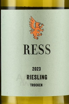 Ress Riesling Rheinhessen - вино Ресс Рислинг Рейнгессен 2023 год 0.75 л белое сухое