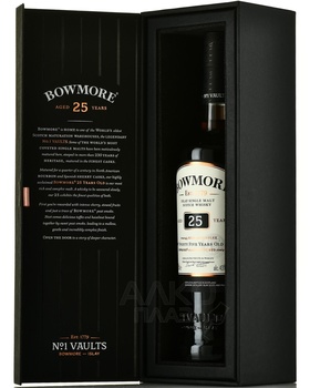 Bowmore 25 years - виски Боумор 25 лет 0.7 л