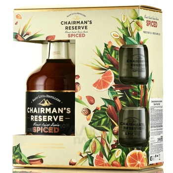 Chairmans Reserve Spiced - ром Шерманс Резерв Спайсд 0.7 л в п/у с бокалами