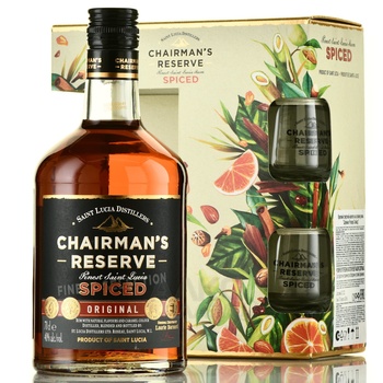 Chairmans Reserve Spiced - ром Шерманс Резерв Спайсд 0.7 л в п/у с бокалами