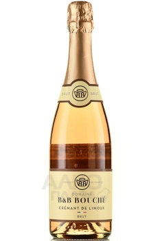 Domaine B&B Bouche Cremant de Limoux Brut - вино игристое Домэн Б энд Б Буше Креман де Лиму Брют 2020 год 0.75 л розовое брют