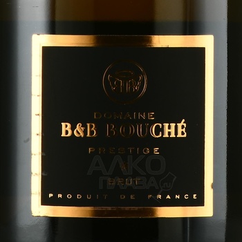 Domaine B&B Bouche Prestige Brut - вино игристое Домэн Б энд Б Буше Престиж Брют 2020 год 0.75 л белое брют