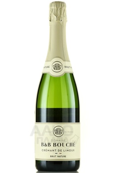 Domaine B&B Bouche Cremant De Limoux Brut Nature - вино игристое Домэн Б энд Б Буше Креман де Лиму Брют Натюр 2021 год 0.75 л белое экстра брют