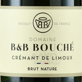 Domaine B&B Bouche Cremant De Limoux Brut Nature - вино игристое Домэн Б энд Б Буше Креман де Лиму Брют Натюр 2021 год 0.75 л белое экстра брют