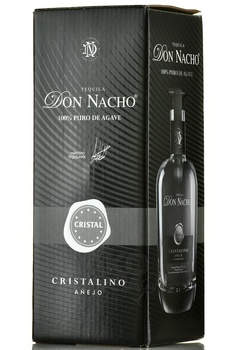 Don Nacho Cristal Anejo Cristalino - текила Дон Начо Кристал Аньехо Кристалино 0.75 л в п/у