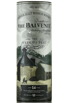 Balvenie Stories Week of Peat 14 years in tube - виски Балвeни Сторис Вик оф Пит 14 лет 0.7 л в тубе