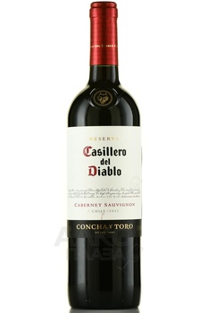 Casillero del Diablo Cabernet Sauvignon - вино Казильеро дель Дьябло Каберне Совиньон 2022 год 0.75 л красное сухое