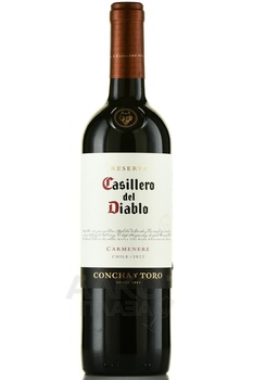 Casillero del Diablo Carmenere - вино Казильеро дель Дьябло Карменер 2022 год 0.75 л красное сухое