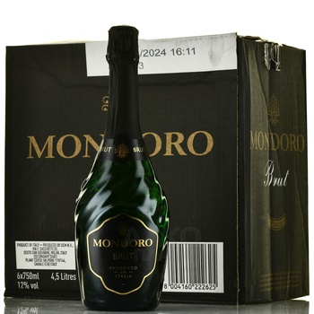 Mondoro Brut - вино игристое Мондоро Брют 0.75 л