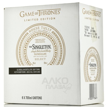 Game of Thrones The Singleton of Glendullan Select House Tully in tube - виски Игра Престолов Синглтон Селект Глендуллан Дом Талли 0.7 л в тубе