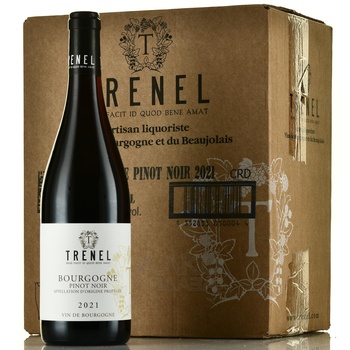 Bourgogne Pinot Noir Trenel - вино Бургонь Пино Нуар Тренель 0.75 л красное сухое