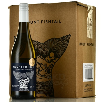 Mount Fishtail Sauvignon Blanc Marlborough - вино Маунт Фиштейл Совиньон Блан Мальборо 2022 год 0.75 л белое сухое