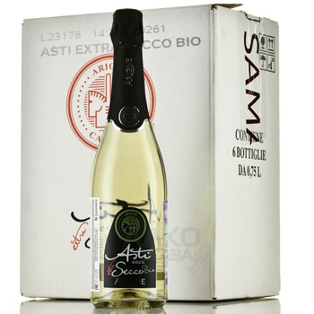 Arione Asti Extra Secco - вино игристое Арионе Асти Экстра Секко 0.75 л брют белое