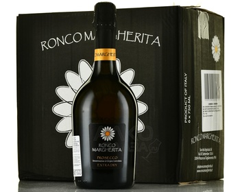 Ronco Margherita Prosecco Extra Dry - вино игристое Ронко Маргерита Просекко экстра драй 0.75 л белое сухое