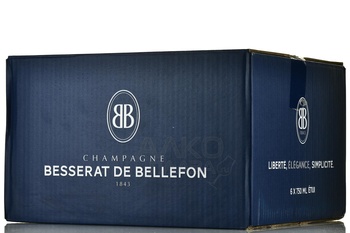 Champagne Besserat de Bellefon Blanc de Blancs - шампанское Шампань Бессера де Бельфон Блан де Блан 2017 год 0.75 л белое брют в п/у