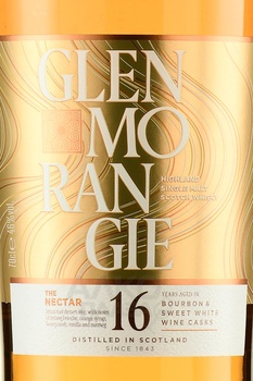 Glenmorangie The Nectar 16 Years Old - виски Гленморанджи Нектар 16 лет 0.7 л в п/у