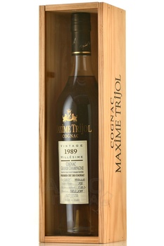 Maxime Trijol Grande Champagne Premier Cru de Cognac 1989 - коньяк Максим Трижоль Гранд Шампань Премье Крю де Коньяк 1989 год 0.7 л в д/у