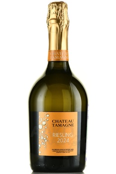 Chateau Tamagne Riesling - вино игристое Шато Тамань Рислинг 0.75 л