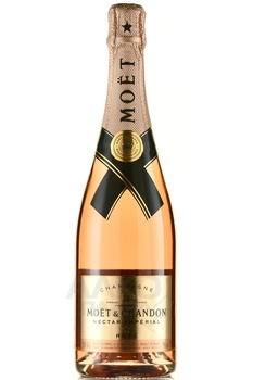 Moet & Chandon Nectar Imperial Rose - шампанское Моэт и Шандон Нектар Империаль Розе 2019 год 0.75 л розовое полусладкое