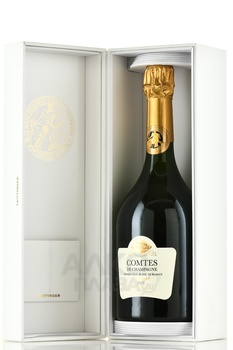 Taittinger Comtes De Champagne Grand Cru Blanc de Blancs - шампанское Тэтэнже Комт де Шампань Гран Крю Блан де Блан 2013 год 0.75 л белое брют в п/у