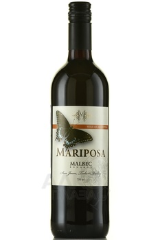 Mariposa Malbec-Bonarda - вино Марипоса Мальбек-Бонарда 2023 год 0.75 л красное сухое