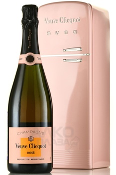 Veuve Clicquot Ponsardin x SMEG - шампанское Вдова Клико Понсардин x SMEG 2019 год 0.75 л брют розовое в тубе