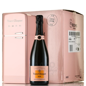 Veuve Clicquot Ponsardin x SMEG - шампанское Вдова Клико Понсардин x SMEG 2019 год 0.75 л брют розовое в тубе