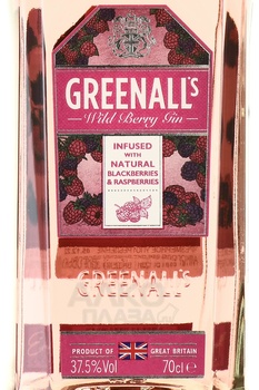 Gin Greenalls Wild Berry - джин Гриноллз Уайлд Берри 0.7 л