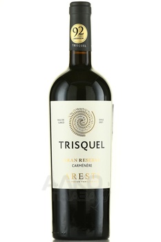 Aresti Trisquel Gran Reserva Carmenere - вино Арести Трискель Гран Резерва Карменер 2021 год 0.75 л красное сухое